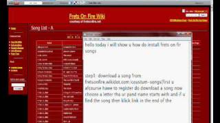 How Do Add Frets On Fire Songs?