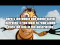 Entire Bee Movie Script Entire Bee Movie Script