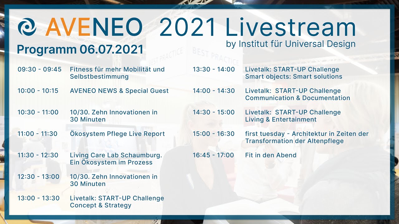 AVENEO 2021 Digital - Stream by Institut für Universal Design