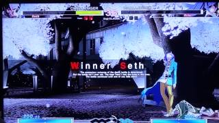 Under Night in Birth-Exe Late Offline Casuals 10/1/14 - Kizzie_Kay (Seth) vs CMS
