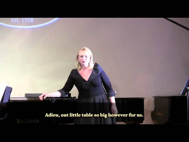 Adieu, notre petite table from Manon by Massenet