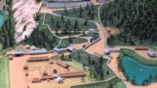 A model of Aoba Castle, map, model, Sendai, castle , Date Masamune