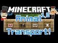 Minecraft Mods - ANIMAL TRANSPORT Mod! Carry Cows in Crates! Fast Food!