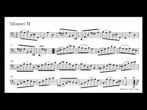 Js Bach Cello Suite Bwv 1007 - 5  Menuet I  Ii - Piano Transcription Tbpt49
