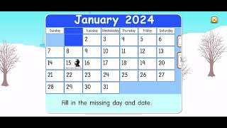Starfall Calendar January 2024