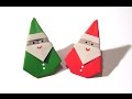 Christmas Origami Santa Claus - Easy origami - How to make an easy origami Santa Claus