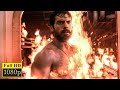 Man of Steel (2013) Superman Saves People From Fire Scene || Best Movie Scene