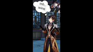 When That Osmanthus Wine Hit Different For Zhongli Genshin Impact
