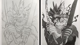 How To Draw Asta Demon Form - Black Clover