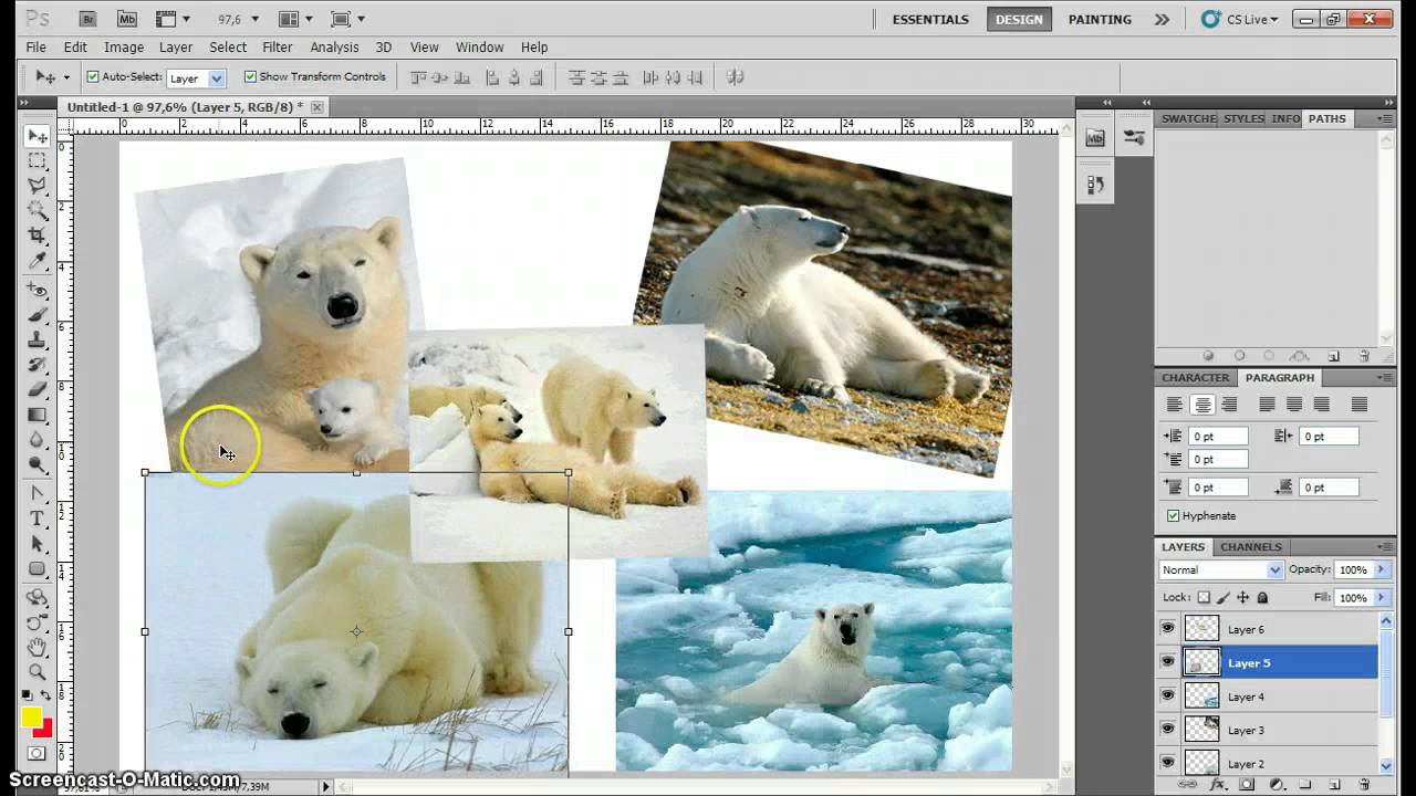 Как сделать в фотошопе cs5 коллаж Как сделать в фотошопе cs5 коллаж