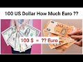 100 Dollar How much Euro | 100 Dollar in Euro | 200 US Dollar equal how much Euro ? dolari u euro