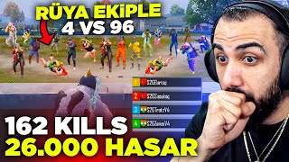 162 KILLS DÜNYA REKORU KIRDIK!! 😮 EKİPLE YILLAR SONRA 4 VS 96! w/ Sasuke, Trotz,