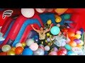 BOUNCE HOUSE SLIDE FILLED WITH BALLOONS!
