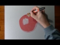 How I draw a pomegranate