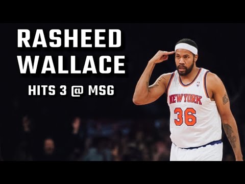 Rasheed Wallace First Three as a Knick and Crowd Chant