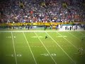 Green Bay Packers Brad Jones tackles 15yr old fan running on field 01/01/2012
