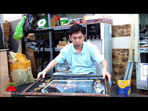 Khung Tranh Lịch Vạn Niên | Cắt Bo Kiểu Bằng Máy | Ráp Mạch Lịch vào Khung có sẵn