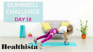 30 Day Dumbbell Workout Challenge Full Body Day 18