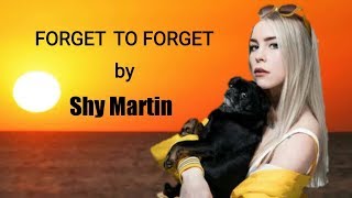 Forget To Forget Lyrics By Shy Martin Full Song