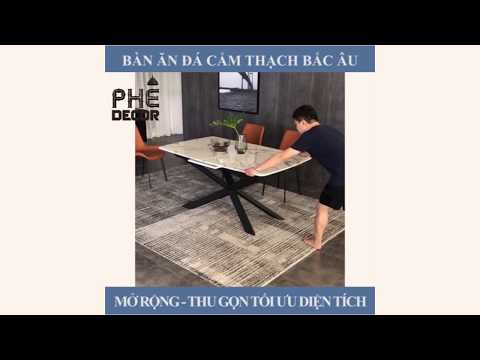 Bàn ăn mặt đá cao cấp giá rẻ đến từ thương hiệu Phê Decor