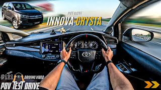 2020 Toyota Innova Crysta Zx 2.8L 172Bhp Pov Drive Innova Crysta 4K