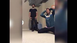 Brandon & Jontavian Dancing On Live Having Fun