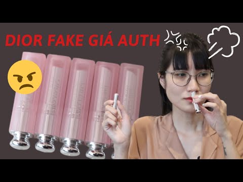 😡Cay đắng mua phải SON FAKE GIÁ AUTH👎 Cách phân biệt son dưỡng Dior Lip Glow phake | Dịp Rảnh Rỗi