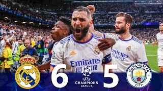 Real Madrid vs Manchester City 6-5 Highlights & Goals | INSANE COMEBACK |  UCL 2