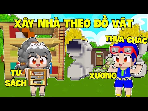 SAMMY CÙNG PHONG CẬN THỬ THÁCH 24H XÂY NHÀ THEO ĐỒ VẬT SIÊU KHÓ TRONG LÀNG HERO TEAM MINI WORLD