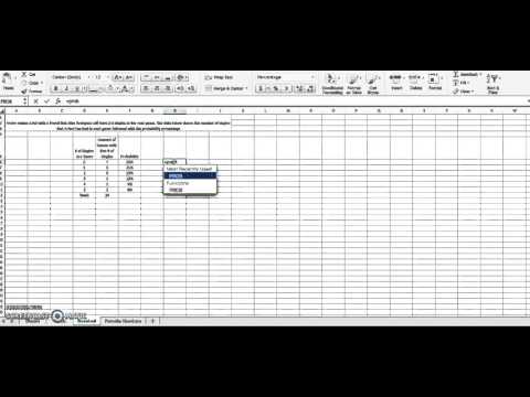 Microsoft Excel Project- PROB Function