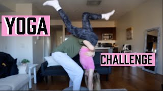 Couple Yoga Challenge 13-Ft-Tall Couple
