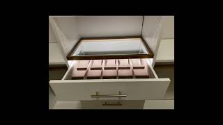 Jewelry organizer, led lighting