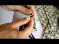 How to sew a recessed zipper in any bag pattern