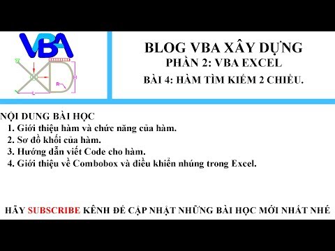 VBA Excel_Bài 4_ Hàm tìm kiếm hai chiều