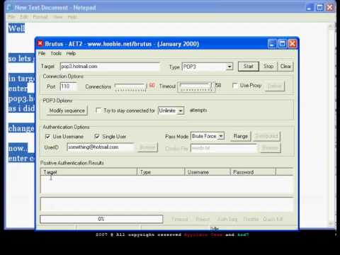 How To Hack Email Using Brutus Aet2