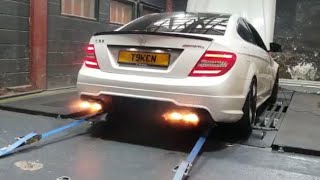 💥Pops, Bangs & Flames💥 IPE Catless headers fitted on this C63 W204 in for a stag