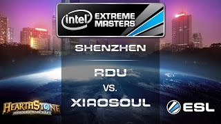 RDU vs. XiaoSoul - Quarterfinals - IEM Shenzhen - Hearthstone