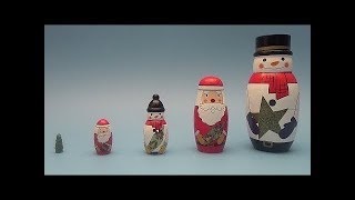 Surprise Eggs Learn Sizes From Smallest To Biggest Funny Christmas Nesting Dolls