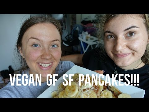 VIDEO : vegan gluten free sugar free pancakes! // 5 ingredient recipe - hiiiii fam i hope you enjoyed this video! it's one our all time favehiiiii fam i hope you enjoyed this video! it's one our all time faverecipes!!! so damn simple! and ...