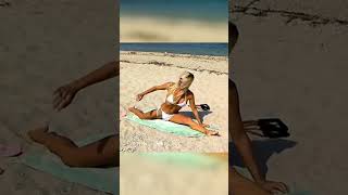 Yoga on the beach #yoga #fitnessmotivation