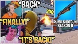 STREAMERS USE THE PUMP IN SEASON 9(Fortnite Funny Moments)