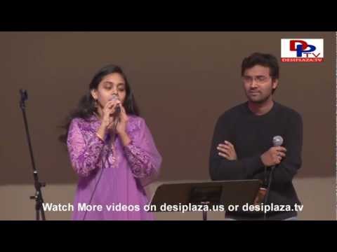 Srikrishna & Poojitha singing Mounamelanoyi at Veturi Concert...