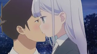 Aharen kisses Raido (close up) Aharen san wa hakarenai episode 9 Eng sub
