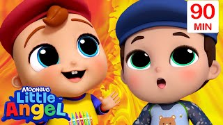 Color Mixing Magic 🎨 | Little Angel 😇 | 🔤 Subtitled Sing Along Songs 🔤 | Cartoon