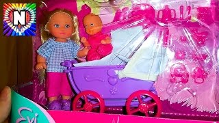 Играем в куклы Куклы для девочек Evi Love Кукла с коляской и малышом Куклы Пупсики