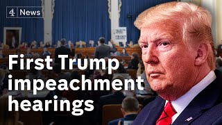 Trump Impeachment Inquiry Begins First Public Hearings