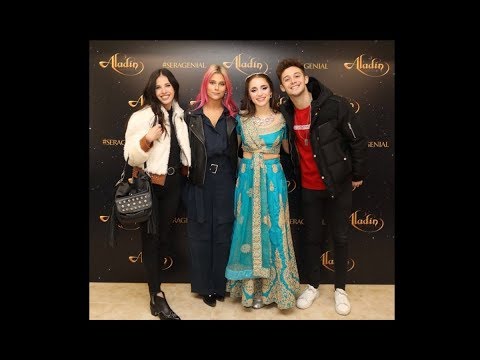 Carolina Kopelioff, Valentina Zenere, Ruggero Pasquarelli y Cande Molfese en Aladin el show