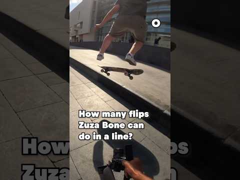 How Many Kickflips Can Zuza Do In A Line?