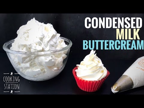 บัตเตอร์ครีม แต่งหน้าเค้ก สูตรง่ายๆ ไม่เลี่ยน | Condensed Milk Buttercream Frosting Recipe