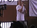Nagabuchi Tsuyoshi performs his song for the tsunami victims